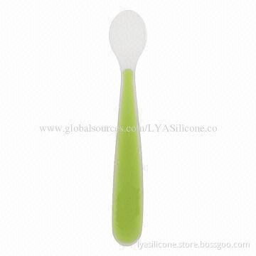 Infant feeding flexible silicone spoons, BPA free